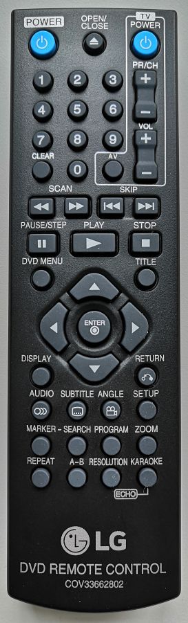 LG COV33662802 - eredeti gyári távirányító