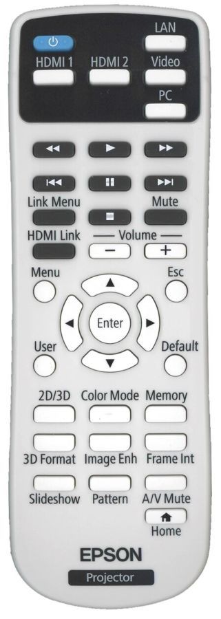 EPSON 1650251,  EH-TW5210, EH-TW5300, EH-TW5350, POWERLITE HOME CINEMA 2040, 2045 - eredeti gyári távirányító
