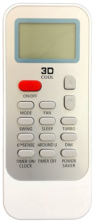 WHIRLPOOL Fantasia, 6th sense DG11J1-34, AMD018, AMD019, AMD021, AMD024, AMD027, AMD314, AMD386, FM09IDUWA2, FM18IDUWA2 - helyettesítő távirányító