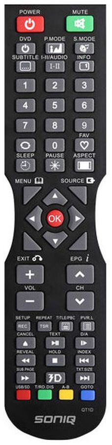 SONIQ TV QT1D QT155 QT166 QT155S AUSTOCK - eredeti gyári távirányító
