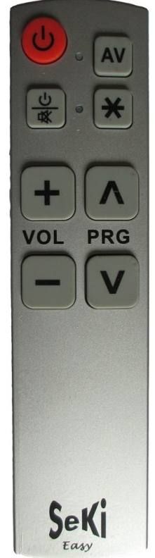 SEKI EASY silver-black - learning remote control