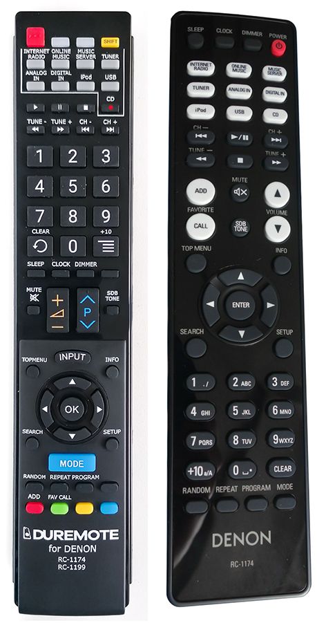 DENON RC-1174 - távirányító duplikátum