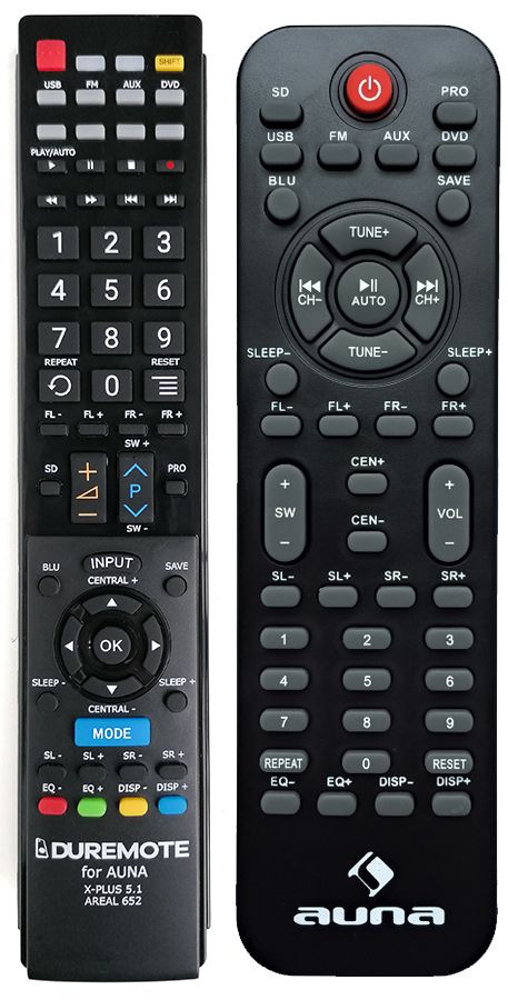 AUNA X-PLUS 5.1, AREAL 652 - távirányító duplikátum