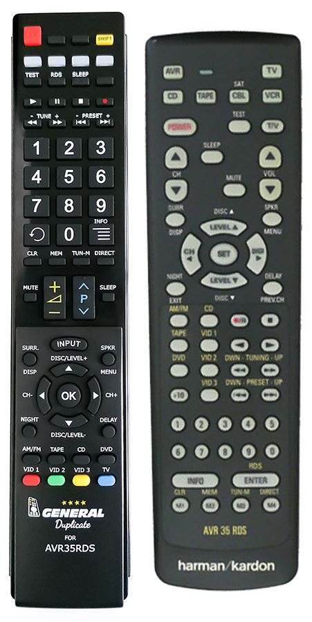 HARMAN KARDON AVR-35RDS - távirányító duplikátum