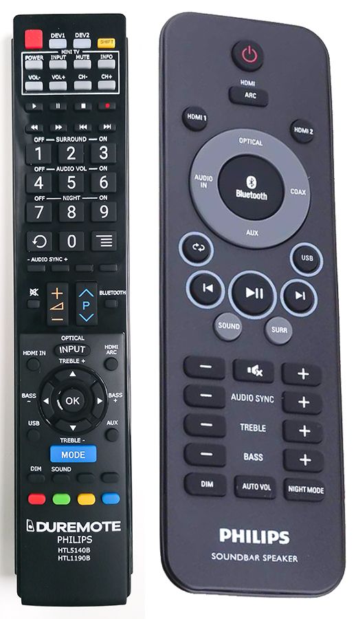 PHILIPS HTL1190B - távirányító duplikátum