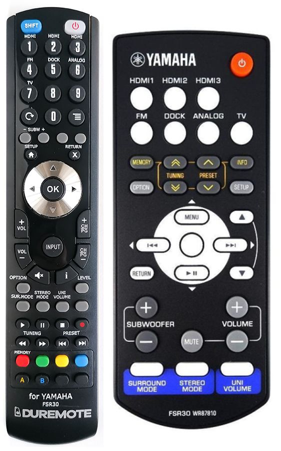 YAMAHA WR87810, FSR30 - távirányító duplikátum