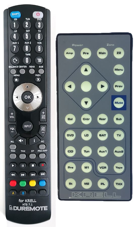 KRELL HTS 7.1 + TV vezérlés (mini TV) - távirányító duplikátum
