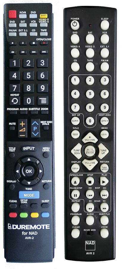 NAD AVR2 - távirányító duplikátum