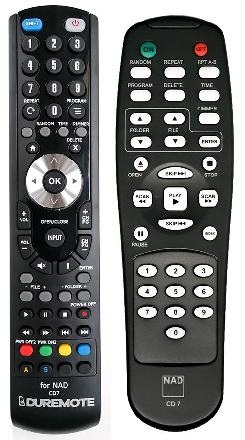 NAD CD7 - távirányító duplikátum