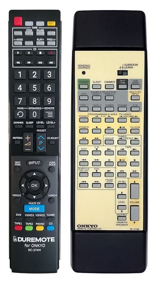 ONKYO RC-374M - távirányító duplikátum