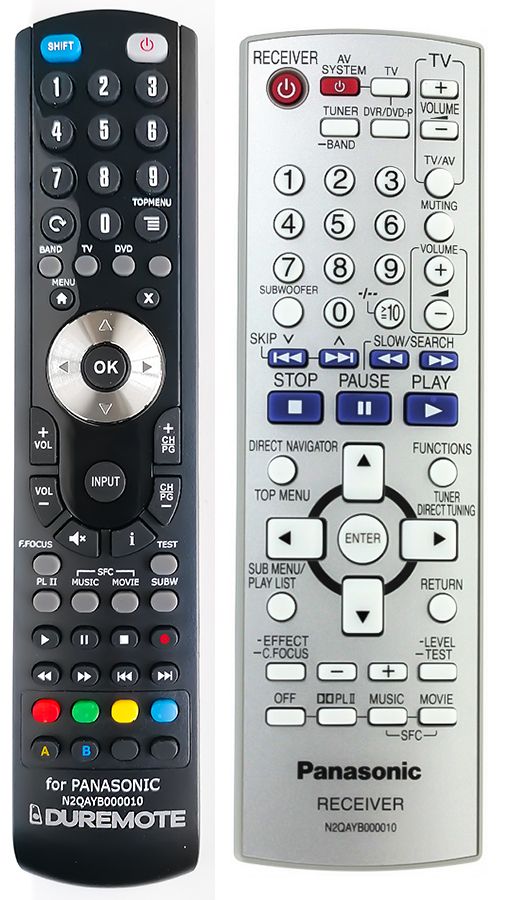 PANASONIC N2QAYB000010 - távirányító duplikátum
