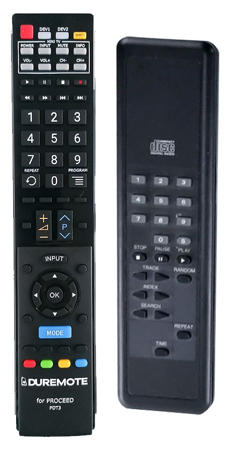 PROCEED PDT3 + TV vezérlés (mini TV) - távirányító duplikátum