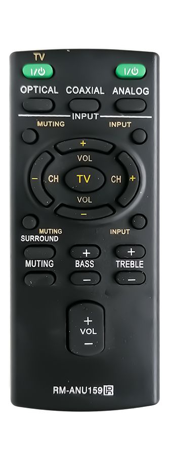 SONY RM-ANU159, RM-ANU160, HT-CT60,  SA-CT60, SS-WCT60 - helyettesítő távirányító