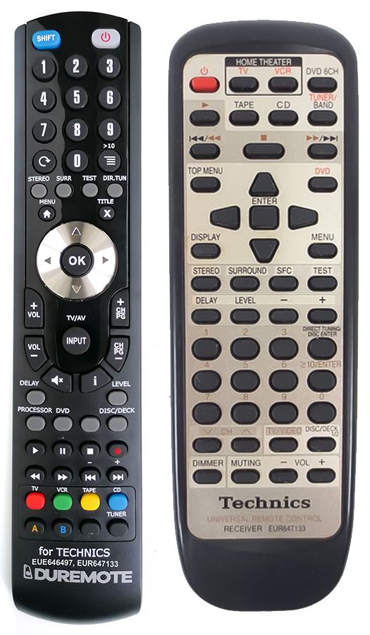 TECHNICS EUR647133 - távirányító duplikátum