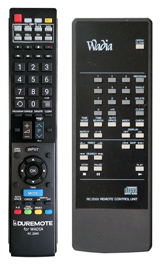 WADIA RC2000 + TV vezérlés (mini TV) - távirányító duplikátum