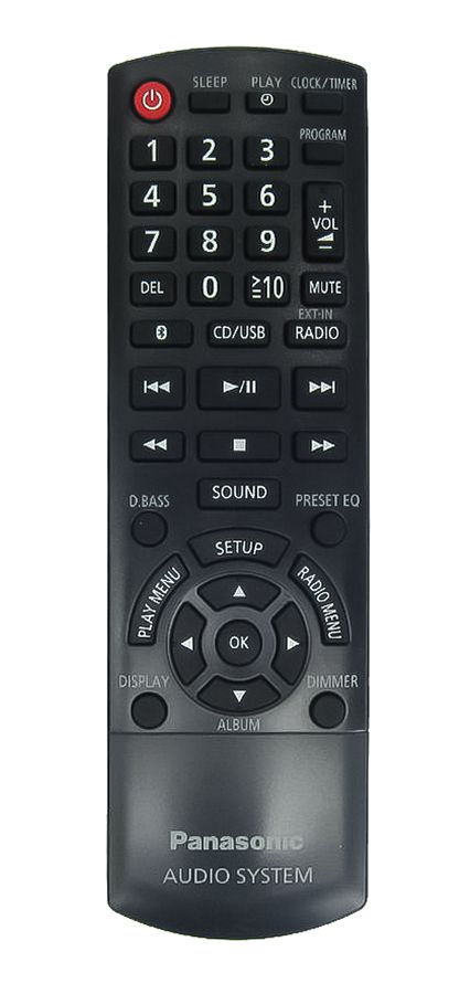 PANASONIC N2QAYB001101, SA-PMX70, SC-PMX74, SC-PMX80, SA-PMX82, SA-PMX84, SC-PMX90, SC-PMX92 - eredeti gyári távirányító