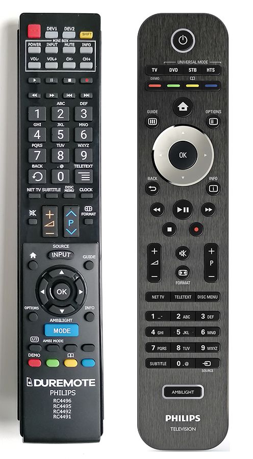 PHILIPS 312814721441, RC4495/01, SCB750, RC4715/01 - távirányító duplikátum