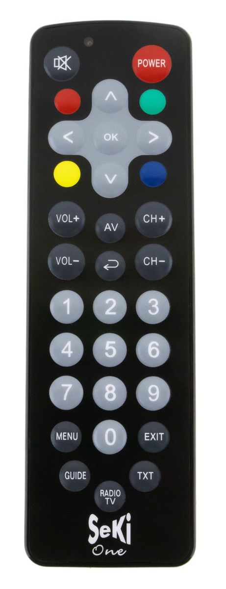 SEKI ONE black - waterproof hygienic antibacterial remote control