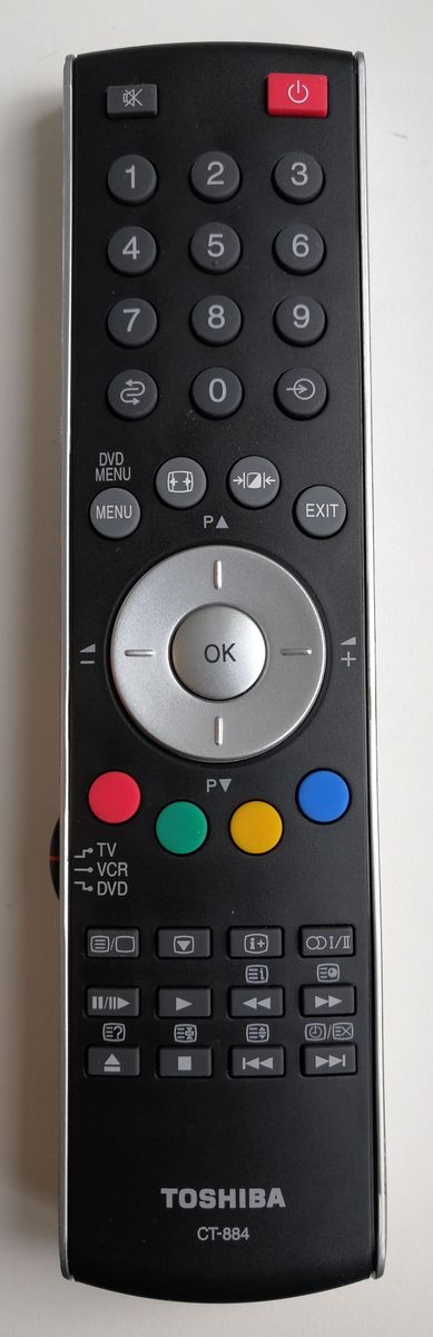 TOSHIBA CT-884 - eredeti gyári távirányító 2. osztály