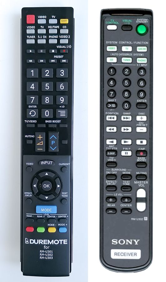 SONY RM-U302 - távirányító duplikátum