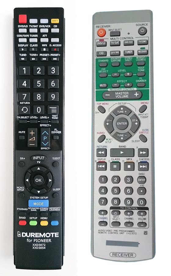 PIONEER XXD3072 - távirányító duplikátum