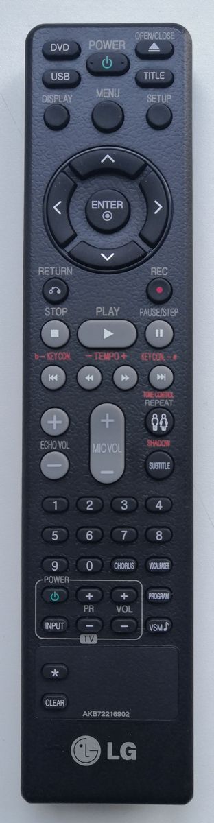 LG AKB72216901, AKB72216902 - helyettesítő távirányító