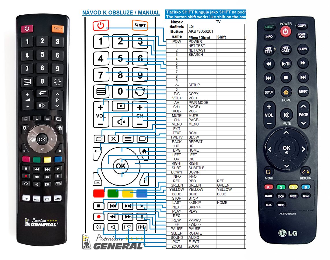 LG AKB73056201 -   


kompatibilis General márkájú távirányító
