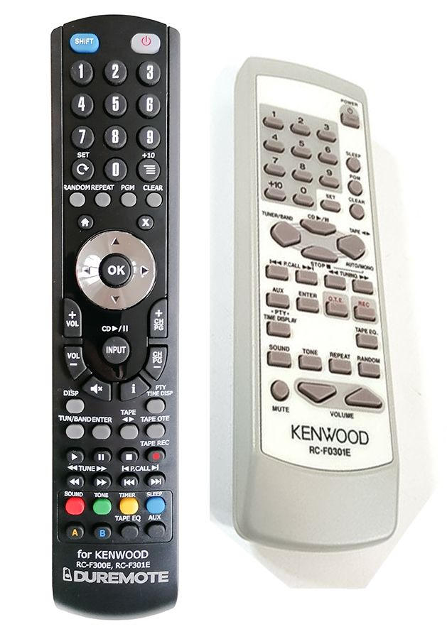 KENWOOD RC-F0301E, A70156805, RC-F0300E, A70149305, RC-F100 - távirányító duplikátum