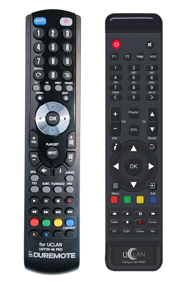 UCLAN Ustym 4K PRO - távirányító duplikátum