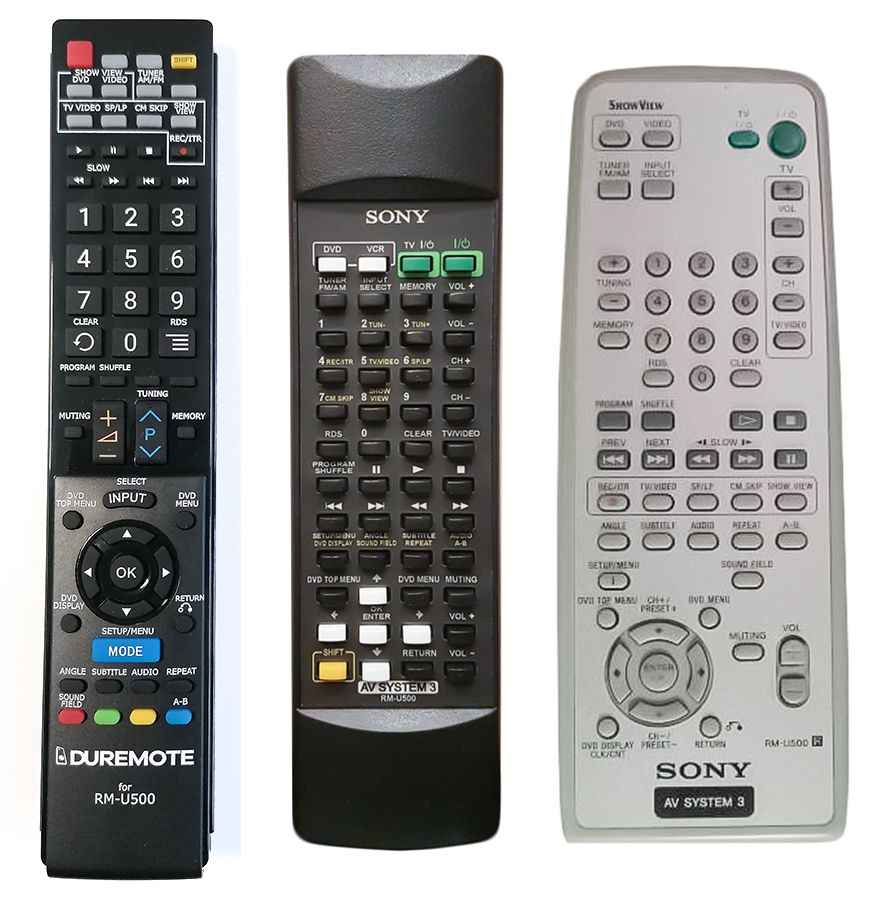 SONY RM-U500 - távirányító duplikátum