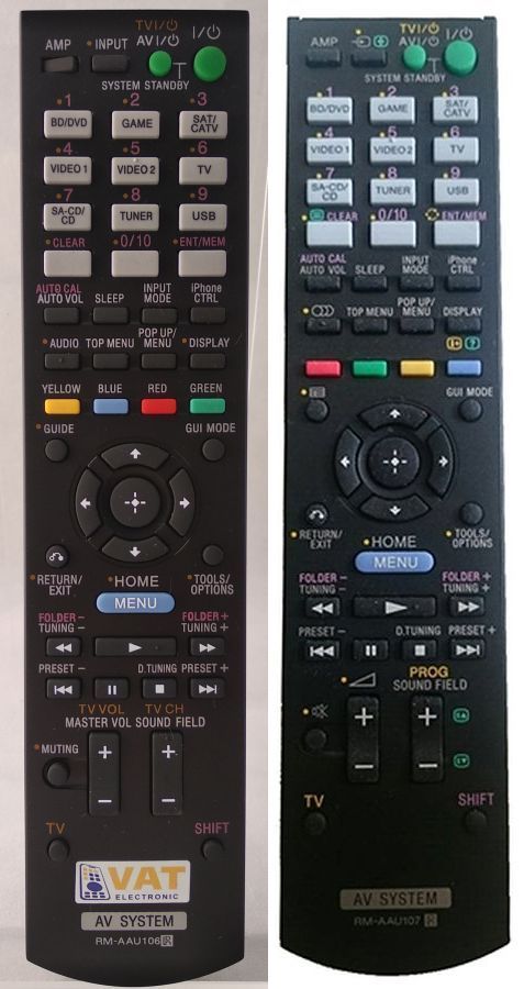 SONY RM-AAU107 - helyettesítő távirányító