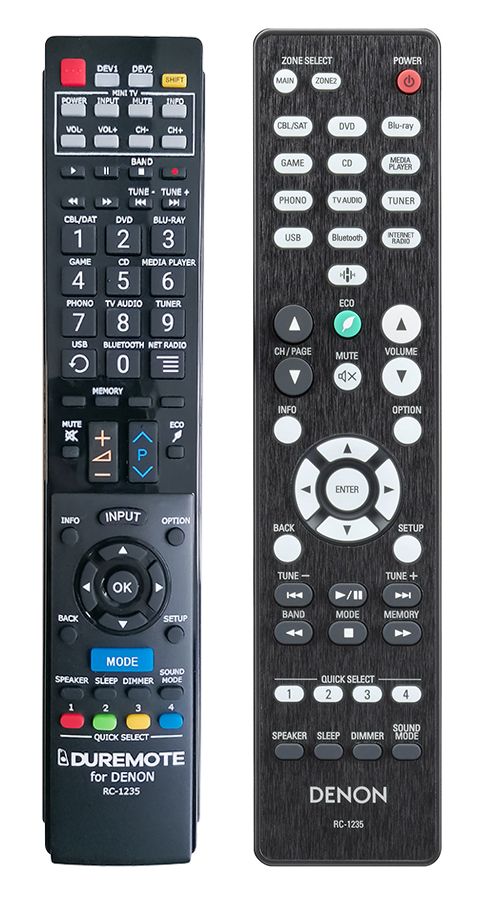 DENON RC-1235 + TV vezérlés (mini TV) - távirányító duplikátum