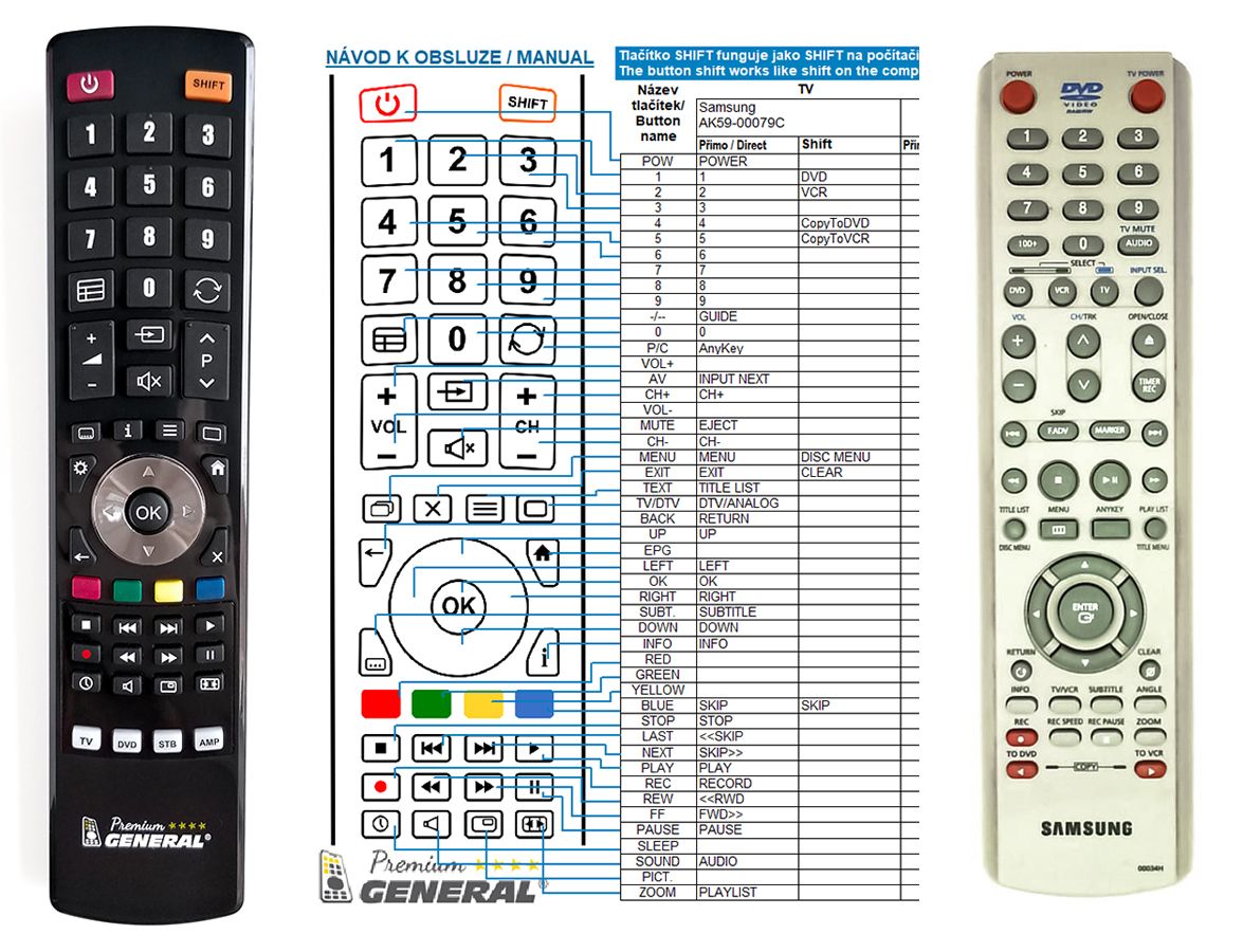 SAMSUNG 00034H  -   


kompatibilis General márkájú távirányító