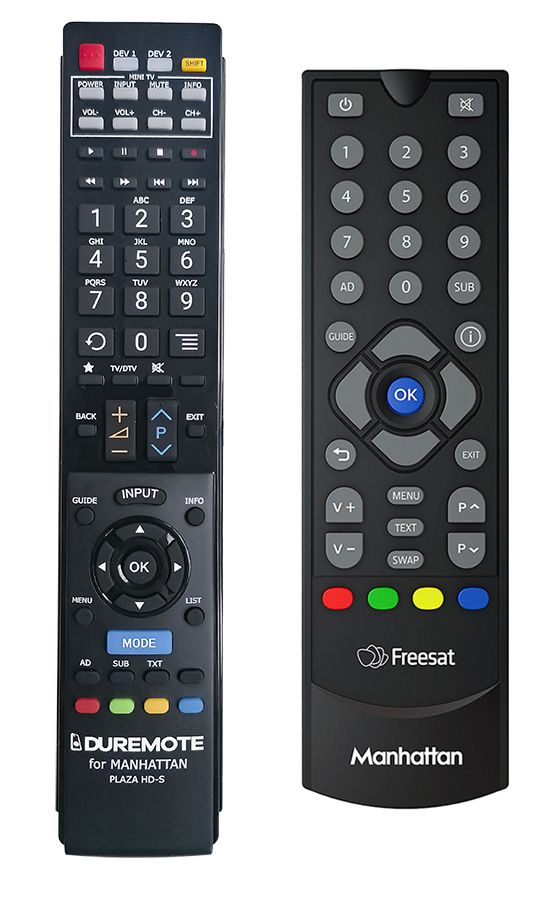 MANHATTAN Plaza HD-S + TV vezérlés (mini TV) - távirányító duplikátum