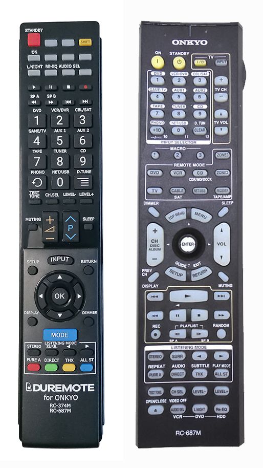 ONKYO RC-687M - távirányító duplikátum