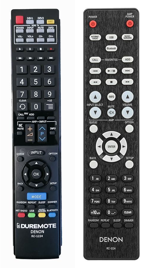 DENON RC-1224 + TV vezérlés (mini TV) - távirányító duplikátum