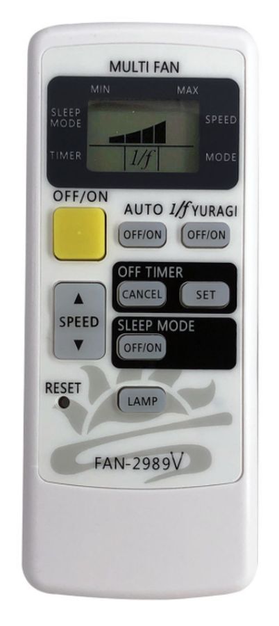 FAN-2989V universal remote control for ceiling fan, ventilator