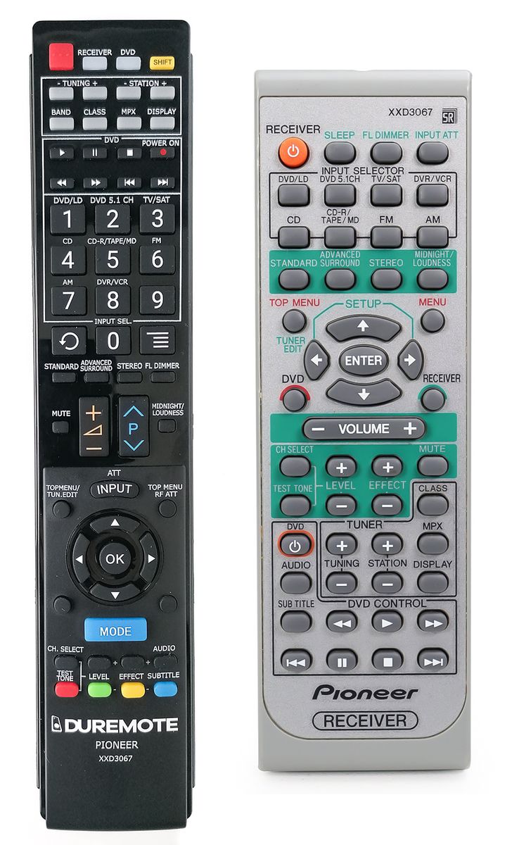 PIONEER XXD3067 - távirányító duplikátum