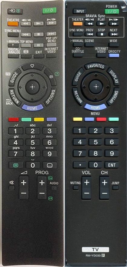 SONY RM-YD033 - helyettesítő távirányító