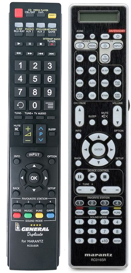 MARANTZ RC016SR, AV-7701U, AV-8802, SR7007 - távirányító duplikátum