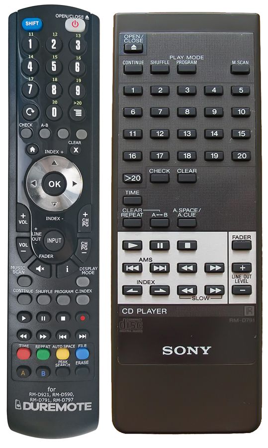 SONY RM-D791 - távirányító duplikátum