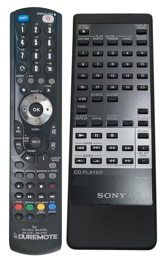 SONY RM-D921 - távirányító duplikátum