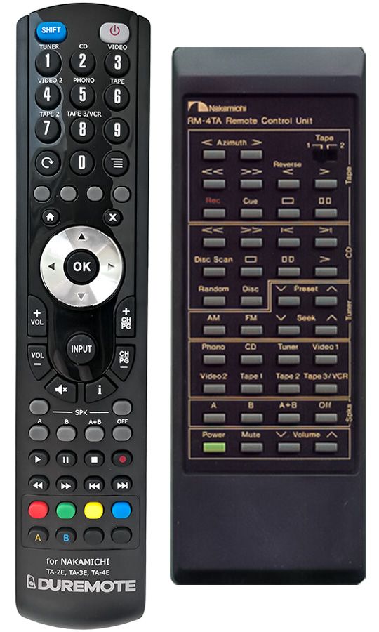 NAKAMICHI TA-4E  - távirányító duplikátum