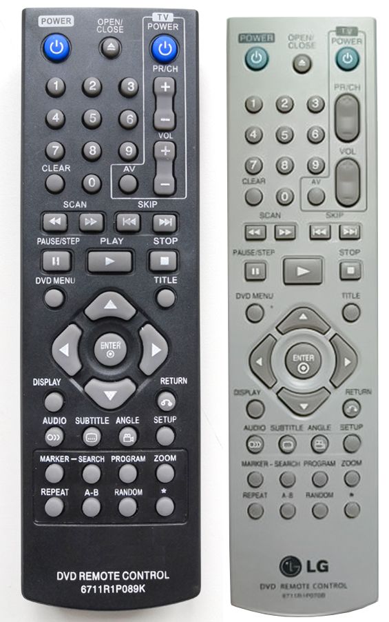 LG 6711R1P070B - helyettesítő távirányító