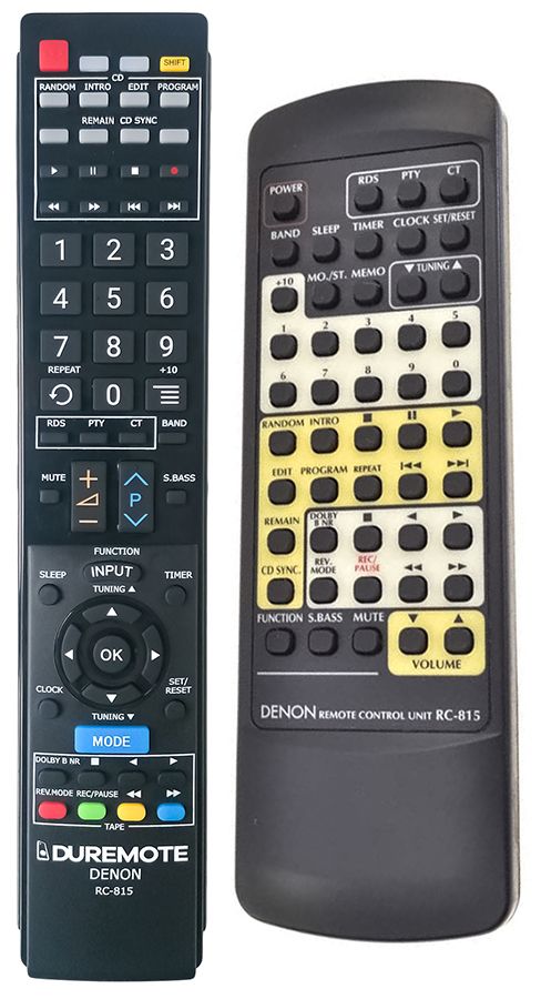 DENON RC-815 - távirányító duplikátum
