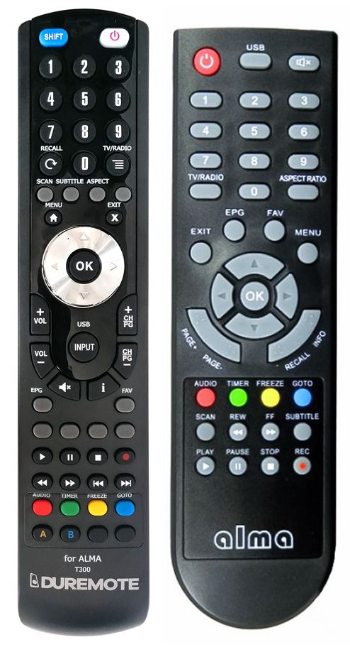 ALMA T300 PLUSTELKA - távirányító duplikátum