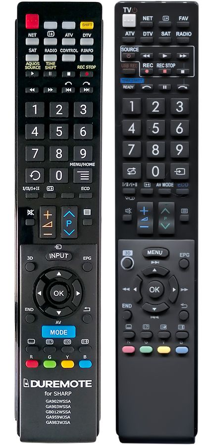 SHARP GA902WJSA, GA903WJSA, GB012WJSA - távirányító duplikátum