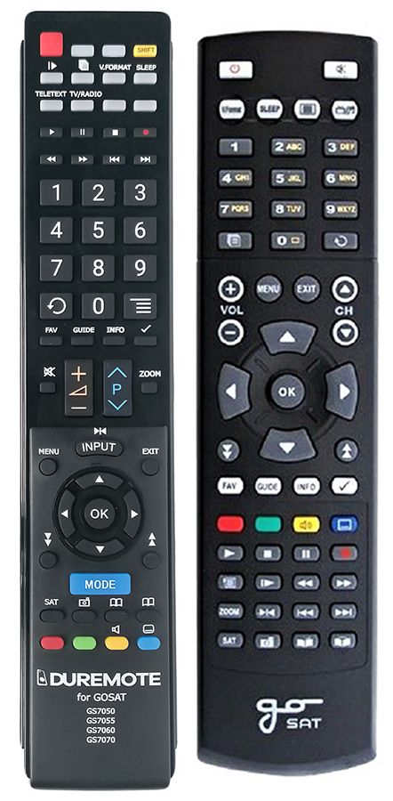 GOSAT GS7055, GS7056, GS7075 - távirányító duplikátum