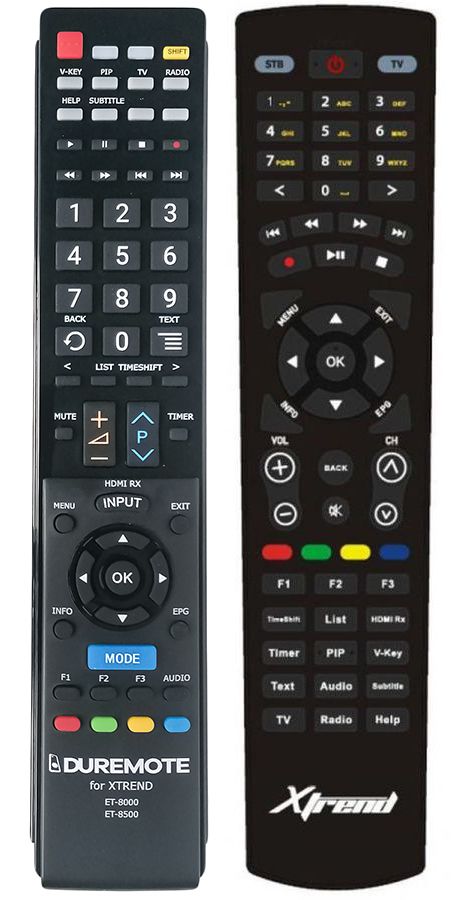 XTREND ET-8000, ET-8500, ET-10000 - távirányító duplikátum