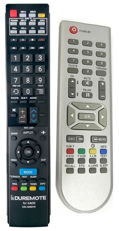 KAON KTSC-S660 HD - távirányító duplikátum